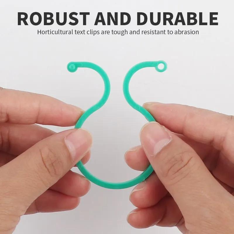  Flower Plant ClampPlant Support Clips Plant Fixed Clips Bracket Pole for Gardening Vegetables Stem Support 
