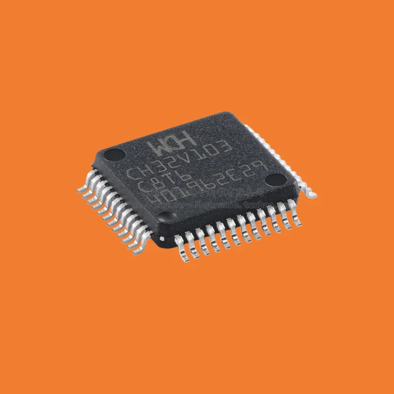 10pcs/Original genuine CH32V103C8T6 LQFP-48 RISC-V core 32-bit microcontroller MCU