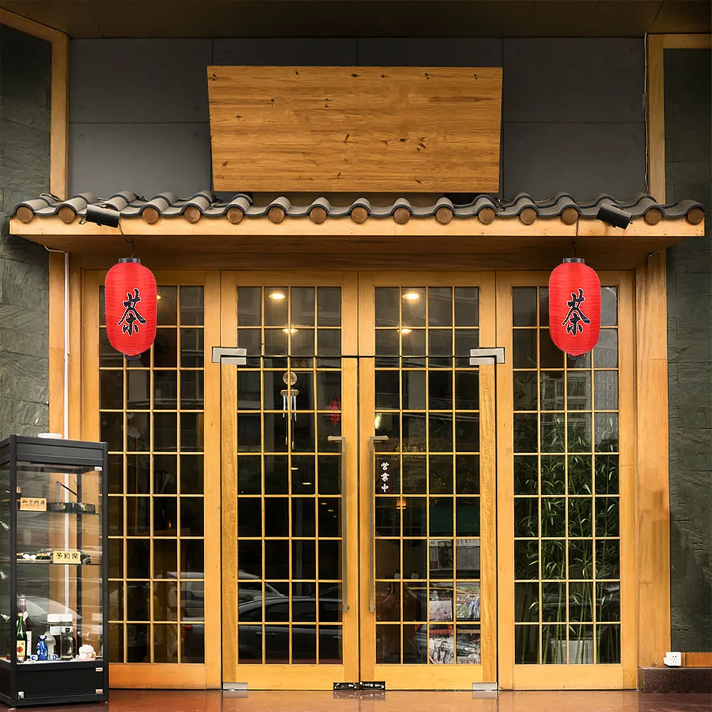 

Waterproof Lantern Japanese Style Asian Restaurant Lanterns Hanging Indoor Outdoor Decorative Reusable Traditional Solar Lights