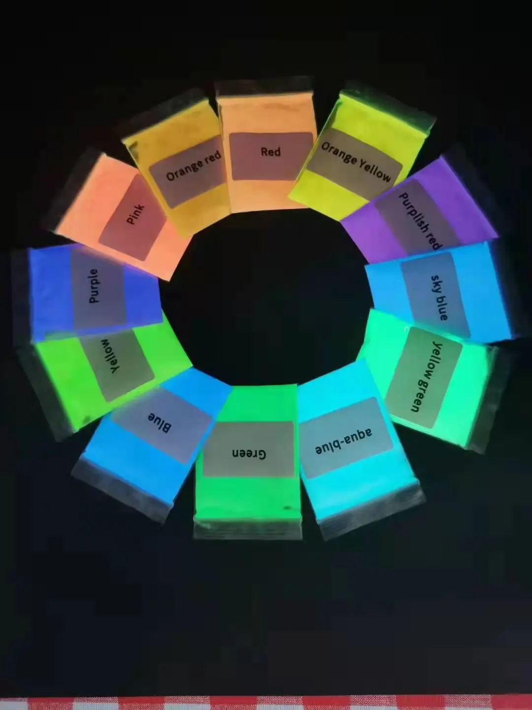 10 g/zak Ultrafijne Lichtgevende Acryl Nagelpoeder Halloween Decoratie Pigment Nagelstof Manicure Glitter Glow In Dark Nagelpoeders