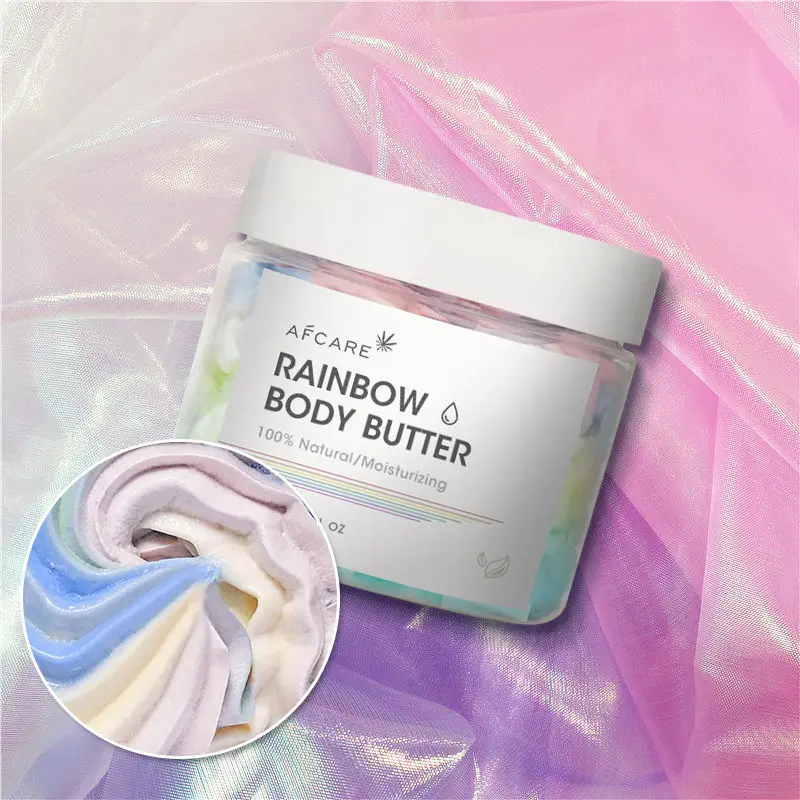 Truly Beauty Unicorn Whipped Body Polish for Women Chia Acai Rose Body Butter Cream Shea Moisturizing Soft Smoother Skin