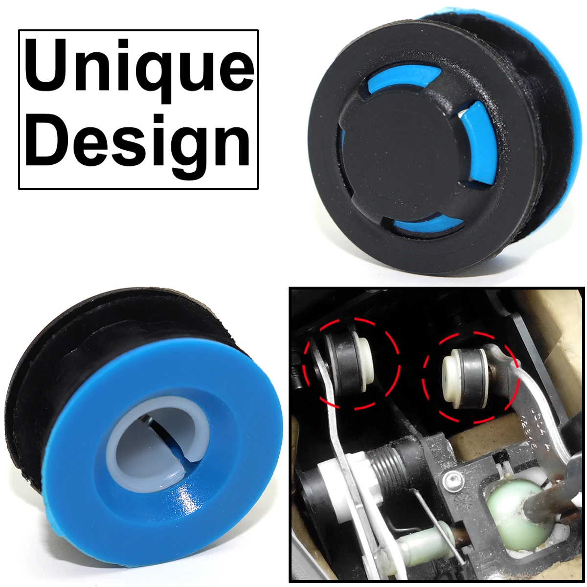 

2pcs Manual Transmission Gear Shift Cable Linkage End Rod Bushing Gearbox Shifter lever Connector For Mazda 3 BK BL 2003-2013