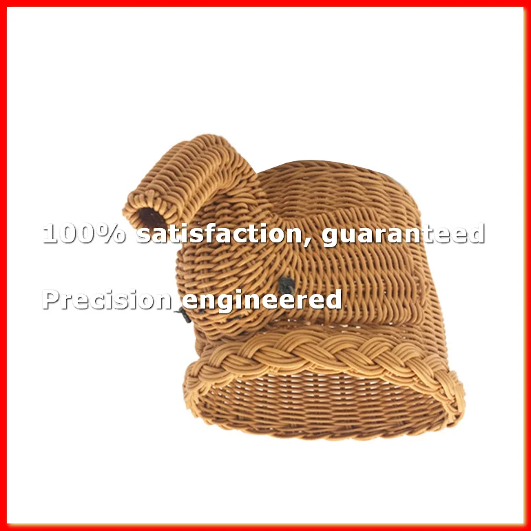 Handmade Bamboo Elephant Wicker Picnic Basket Food Bread Camping Picnic Basket Bamboo Fruit Storage Basket-A13G