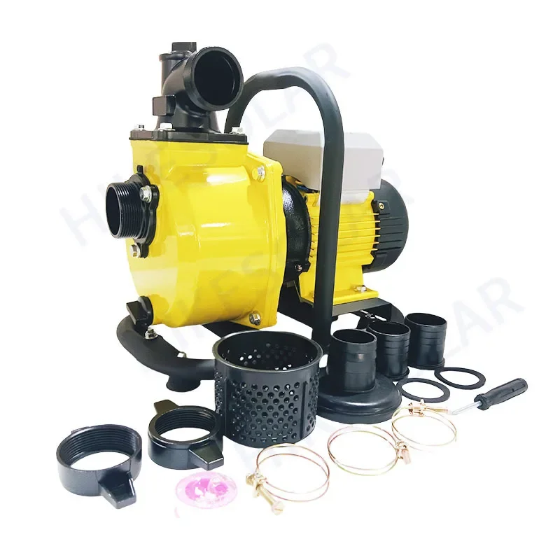 

1.1HP Solar Powered Portable Booster Pump Self-Prime 72v DC High 18T/H Max Flow for Farm Agriculture Irrigation 96v MPPT