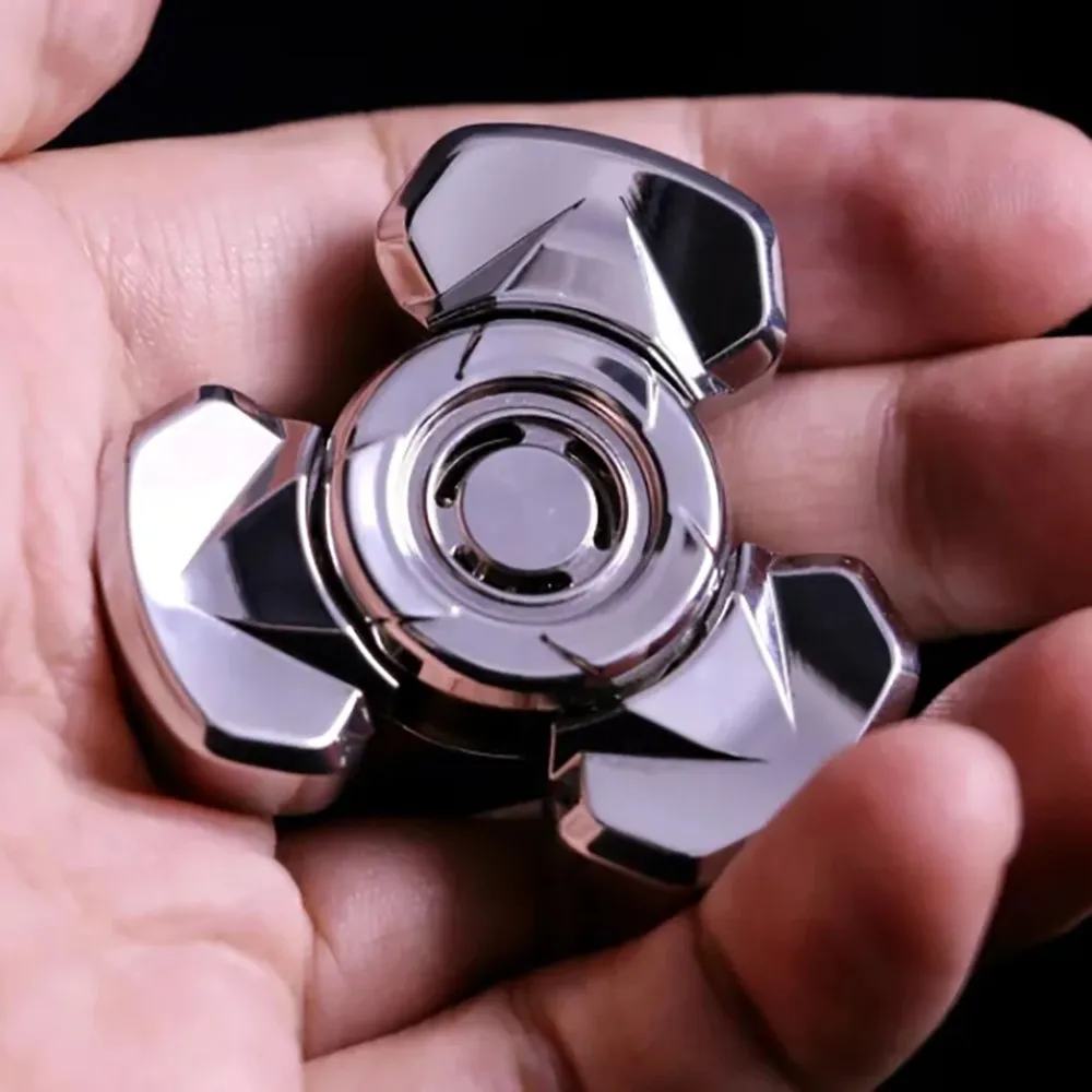 Daxiong edc fidget spinner projetos originais três folhas spinner ansiedade alívio gadgets fidget spinners alívio do estresse brinquedo