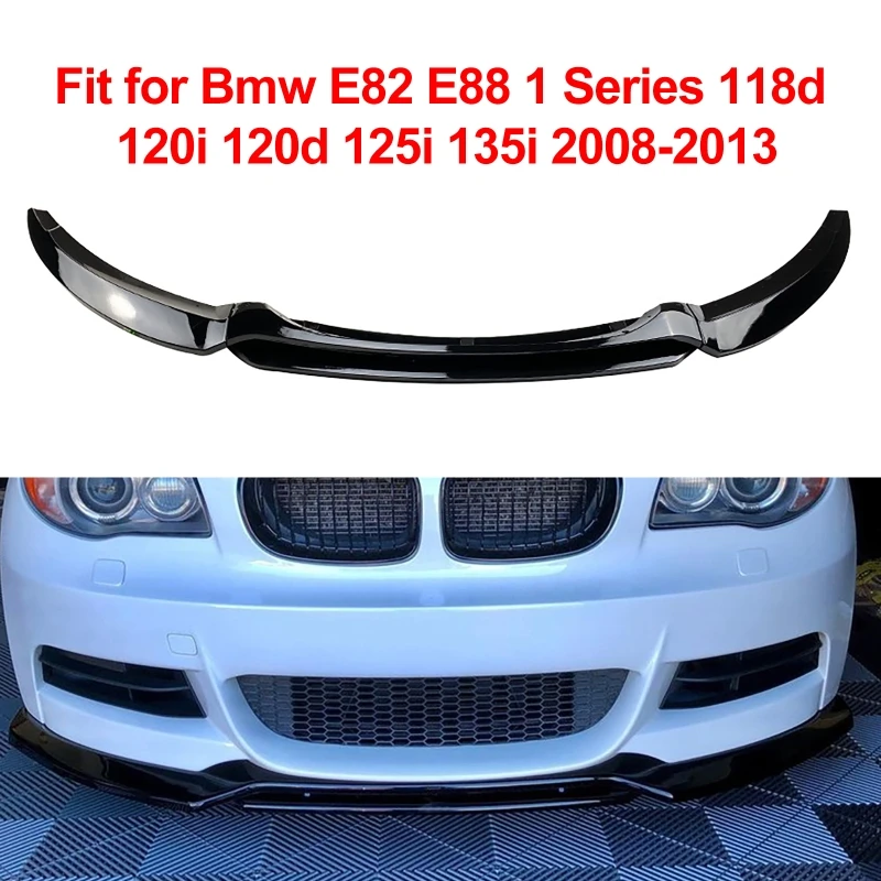 

Front Bumper Lip Splitter For BMW 1 Series E82 E88 2008-2013 Bumper Canard Lip Splitter Spoiler Diffuser Body Kit Protection