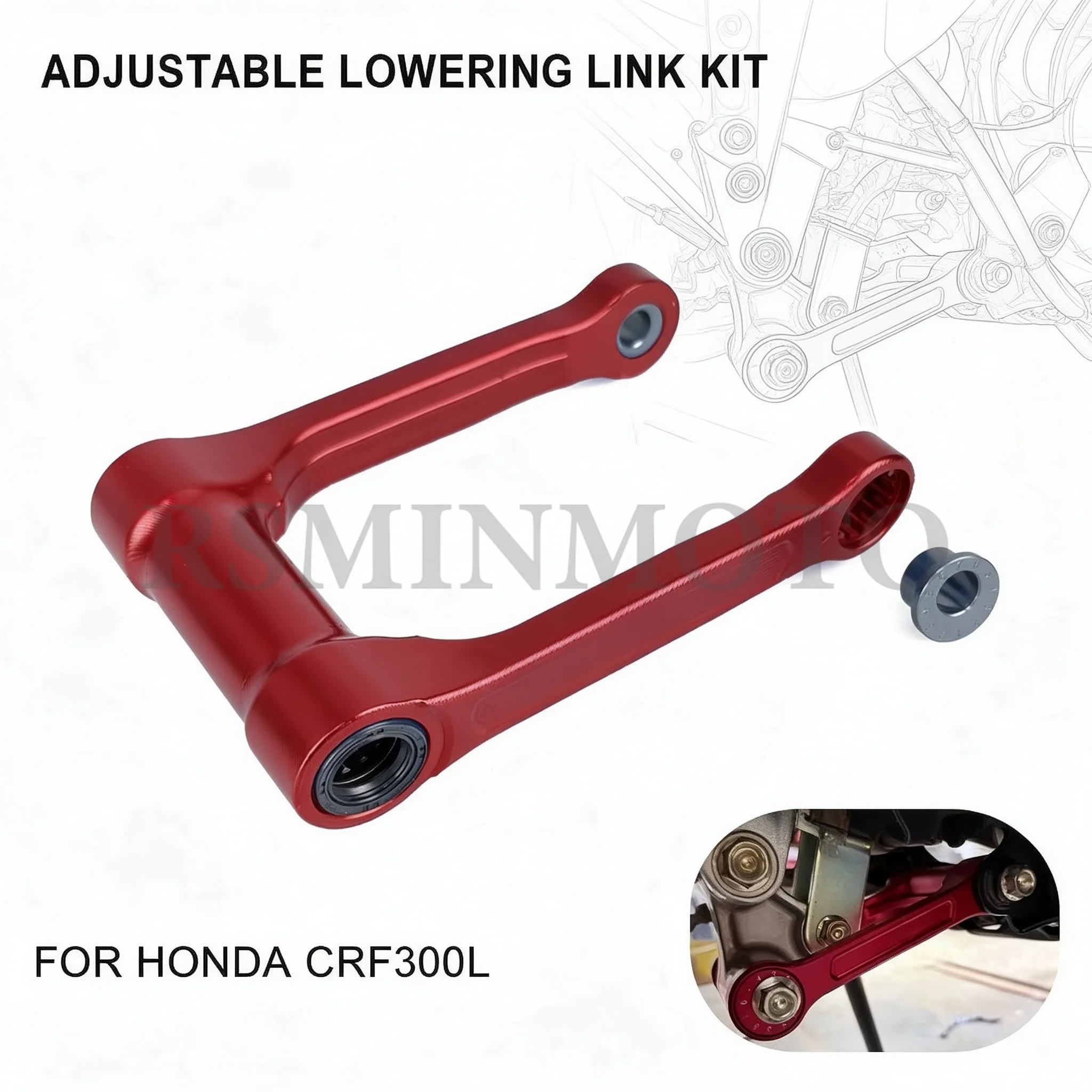 aluminum-adjustable-rear-suspension-lowering-rising-link-kit-shock-absorber-replacement-for-honda-crf300l-crf300-rally-2021-2025