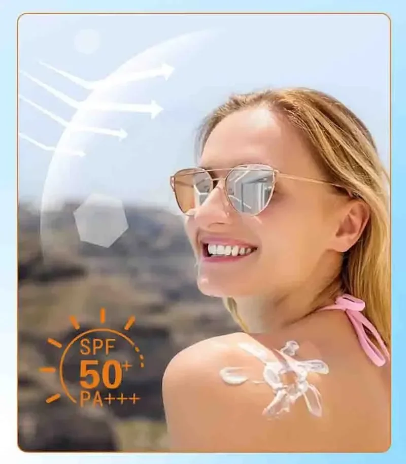 Spf 50+ Sunscreen For Face Protector Solar skincare Dual Tube Multi Effect Pa+++ Facial Sunscreen Solar Blocker