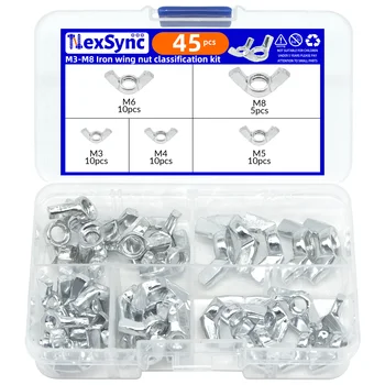 45PCS Wing Nut Thumb Screw Kit 1