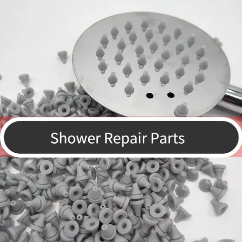 100pcs Shower Head Accessories: Silicone Tips &amp; Water Sprinkler Parts