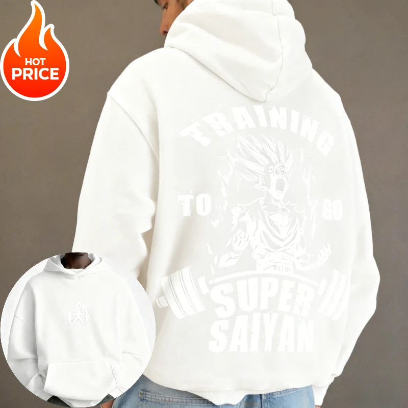 Super Saiyajin Dragon Ball Harajuku Streetwear Herbst Männer Vintage Hoodie Winter Frauen Übergroßen Mit Kapuze Sweatshirt Langarm Top