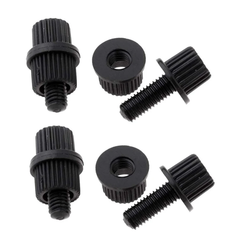 Convenient Motorcycle License Plate Screw Set Sturdy Nylon Fasteners Reliable Nylon License Plate Fasteners 4pcs/set G7ND