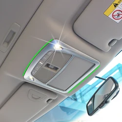 3PCS ABS Reading Light Cover For Nissan Altima Teana 2016 2017 Interior Roof Lamp Decoration Frame Cover Trim Assessoires