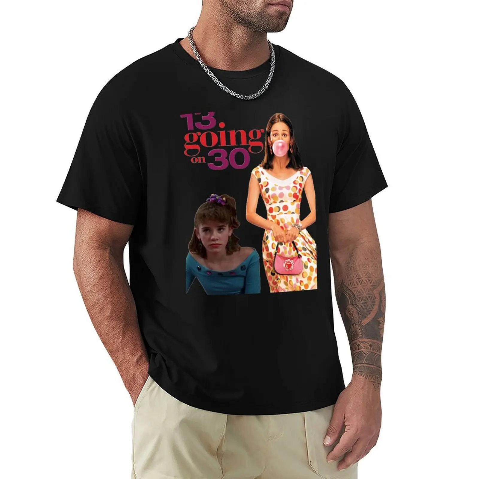 13 going on 30 T-Shirt Casual Loose Short Sleeve Tee for Men