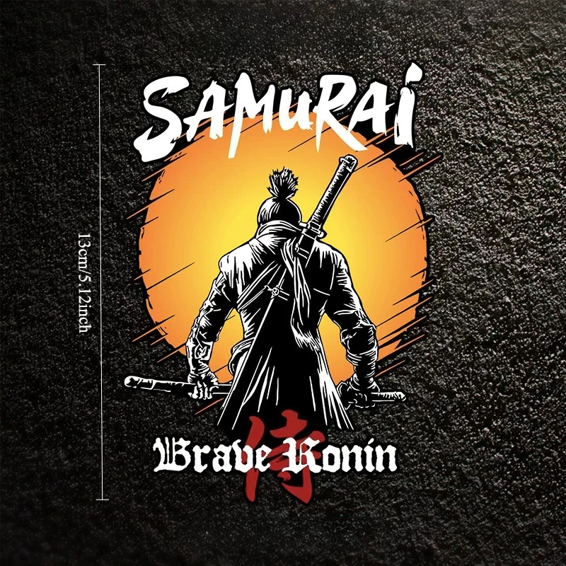 Vinyl Japanese Style Samurai Ronin Decor Stickers, Auto Decals for Car and Motorcycle Body Ornament
