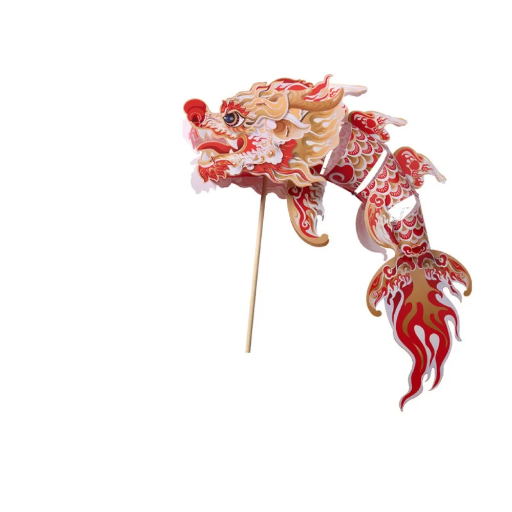 

DIY Craft Dragon Dance Lantern PP Material Handmade Middle Autumn Festival Lantern Chinese Style Traditional