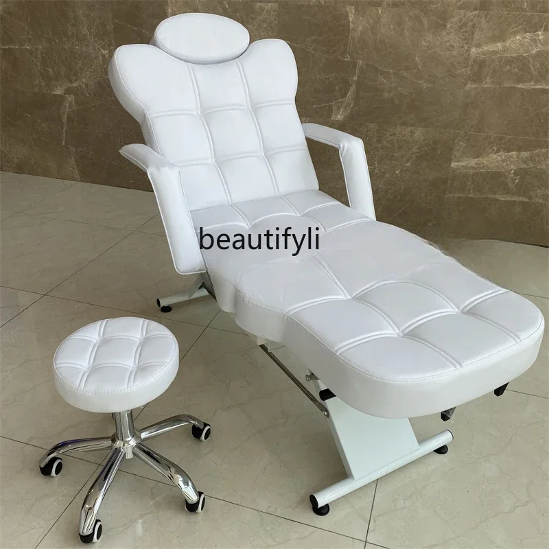 Facial Bed Semi-Permanent Eyebrow Tattoo Bed Multifunctional Adjustable Tattoo Chair Hydraulic Chair Lift Eyebrow Tattoo