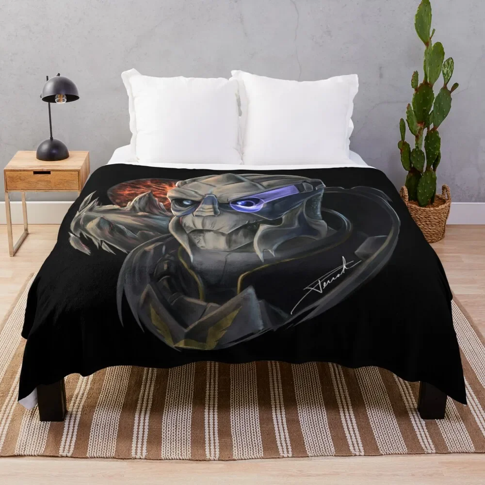 

Garrus Vakarian Mass Effect Throw Blanket Fashion Sofas Flannels Blankets