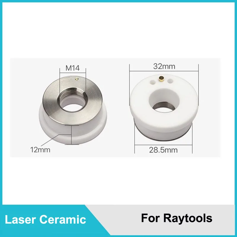 Suporte cerâmico do bocal de lasermech bodor do oem raytools 32mm/ 28.5mm para a cabeça de corte do laser da fibra