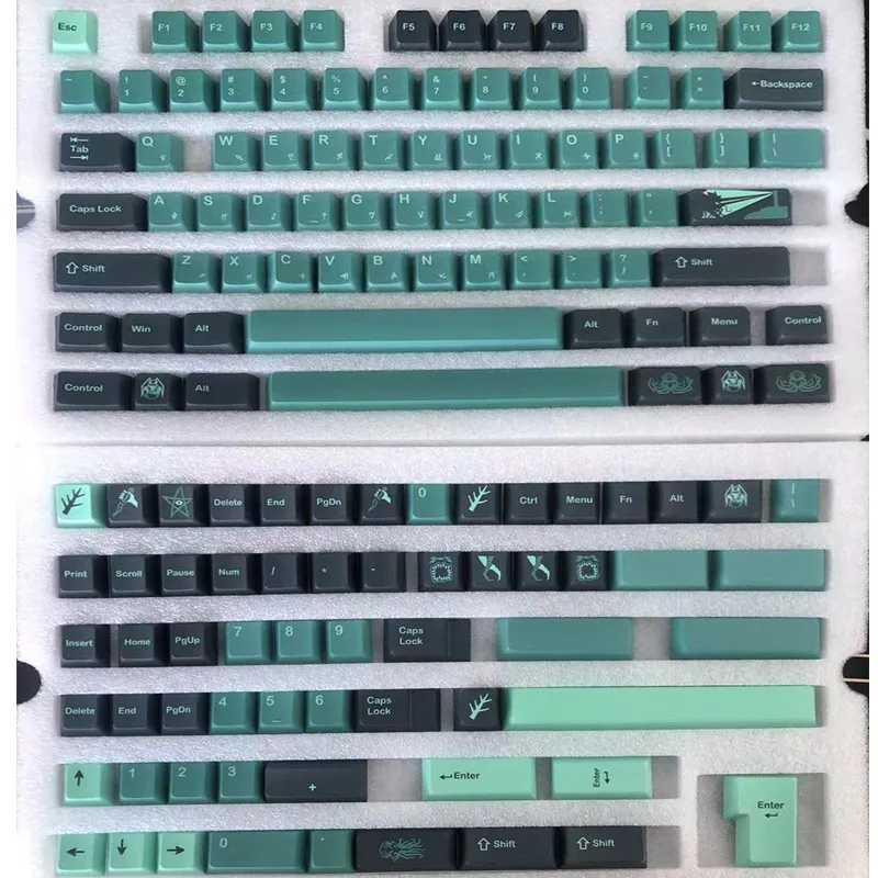 140 Keys GMK Terror Below Keycaps PBT Sublimation Keycap Cherry