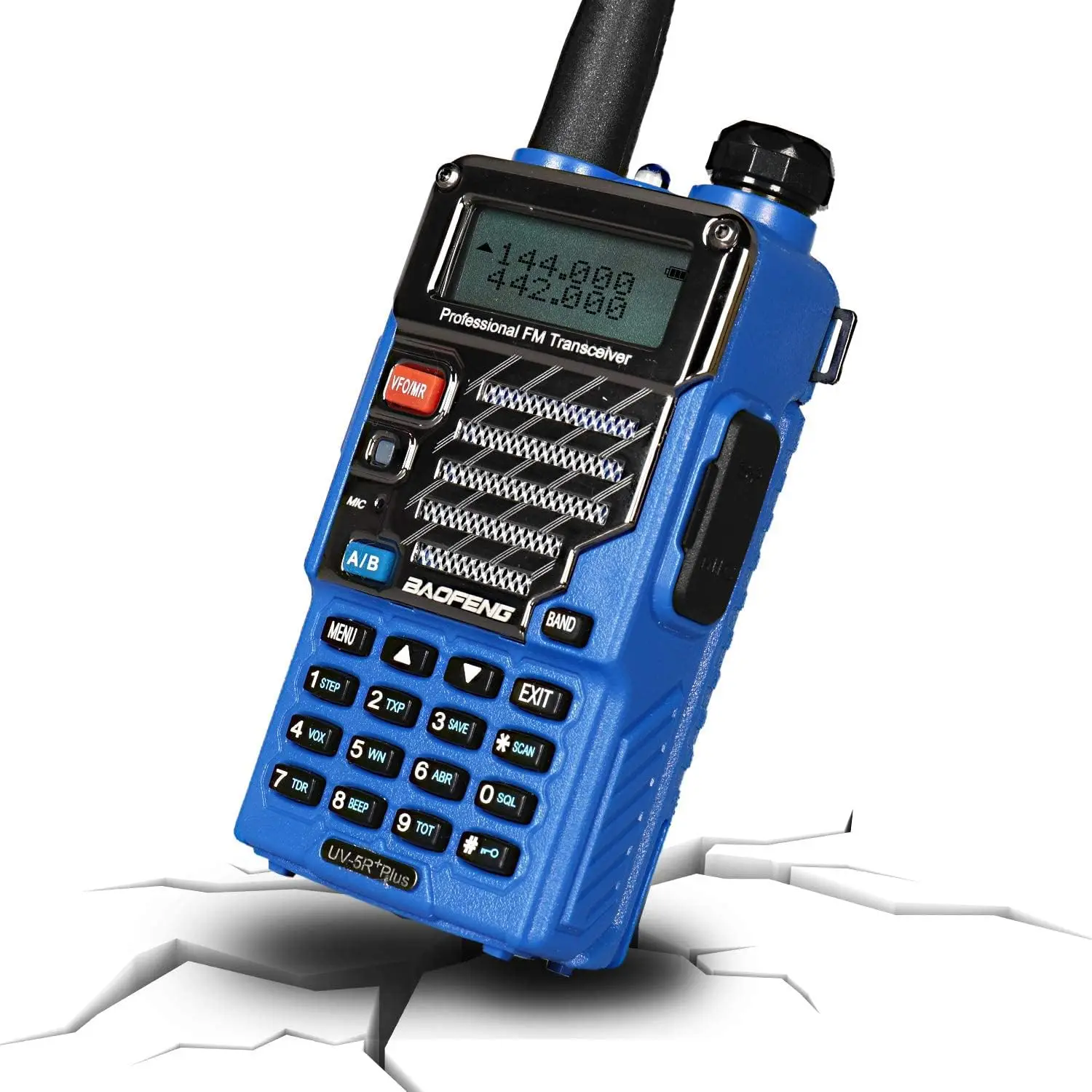 

BAOFENG UV-5R+ Plus двустороннее радио, дальнего действия для взрослых, перезаряжаемое с наушником, рация, 144-148 420-450 МГц, Qualette