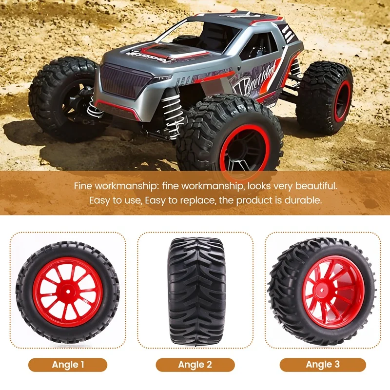 128MM 1/10 RC Monster-Truck Buggy-Tire Tyre Wheel Foam Inserts 12Mm Hex For Traxxas/Arrm /Redcat/HSP/HPI/Tamiya/Kyosho