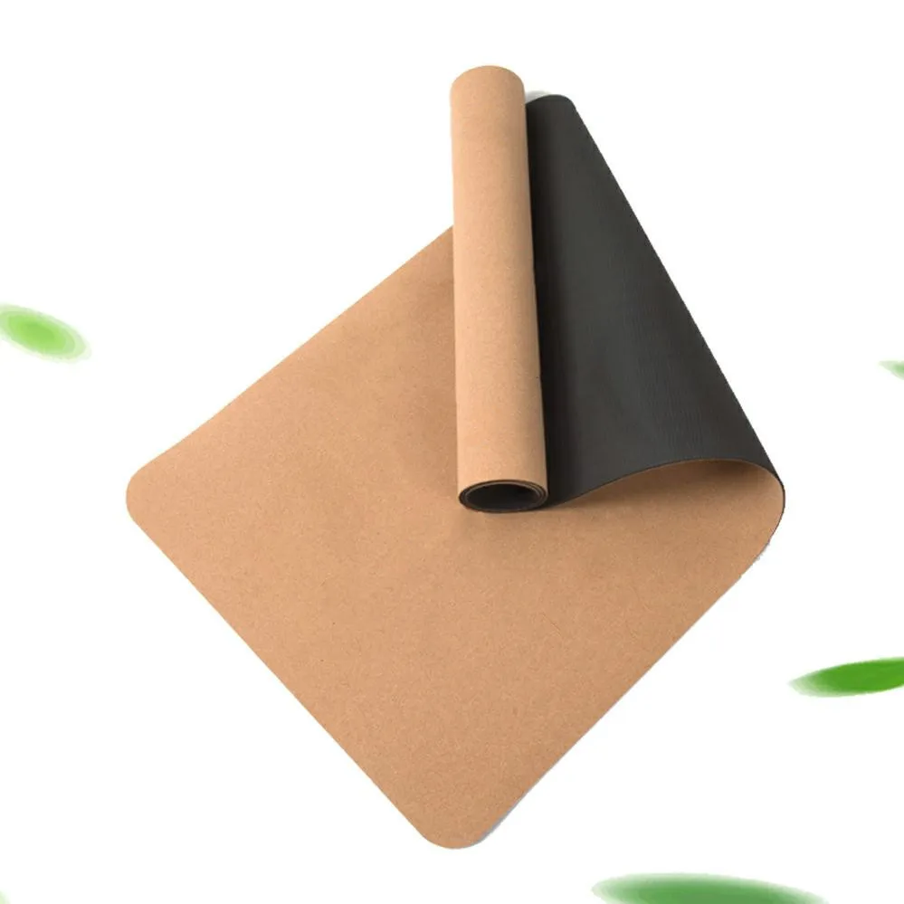 Wholesale Gym Fitness Dropshipping Private Label Custom Eco Friendly Natural Organic Non-slip Cork Yoga Mat