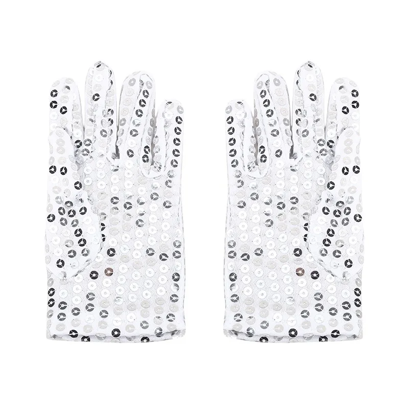 June 1 Children's Day Sequin Performance Gloves Kids Sparkly Stage Dance Gloves For Party Costume Accessories New