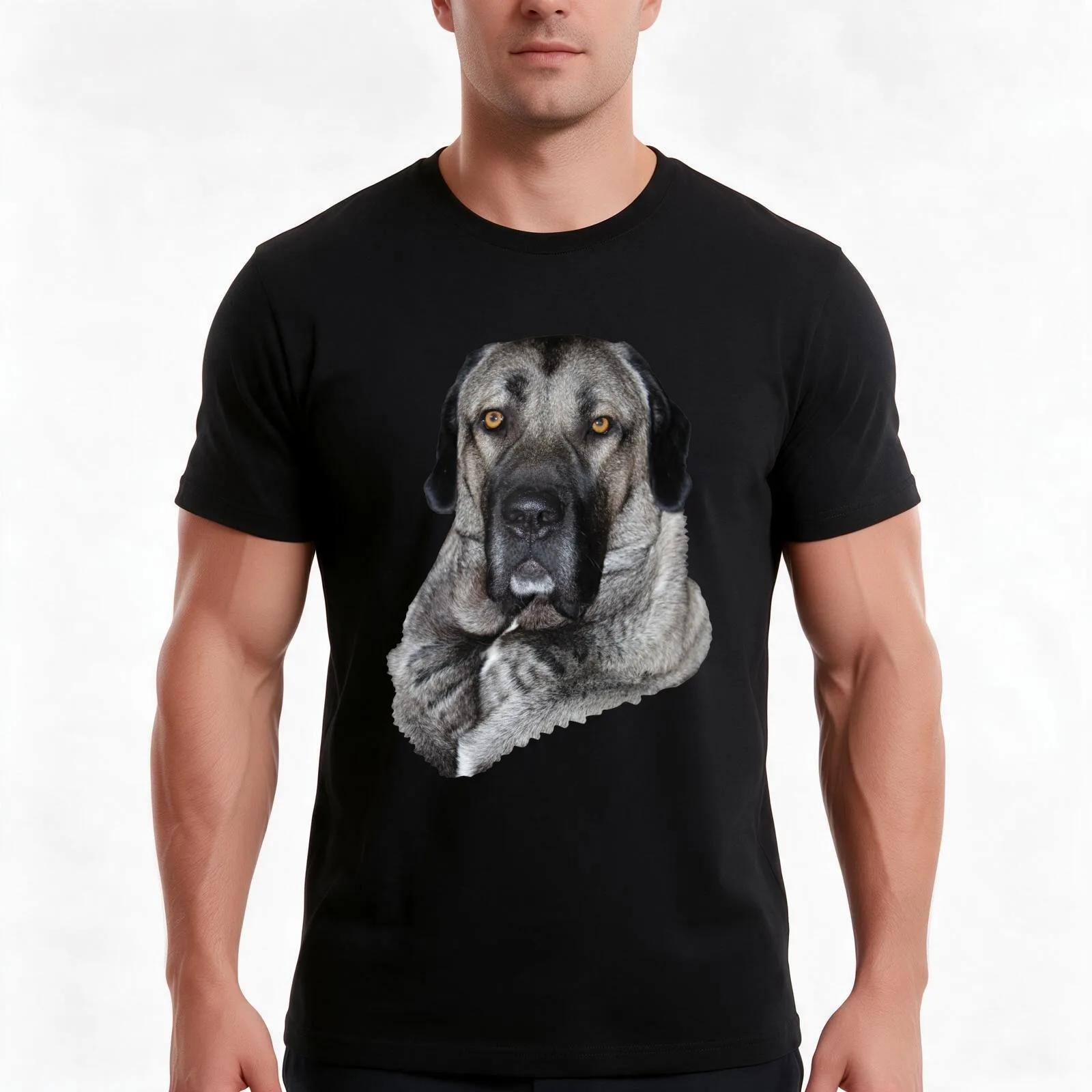 Big dog range T-Shirt, Summer Casual Cotton Tee, Oversized Streetwear Tops, Vintage Graphic Print, Loose Fit Short Sleeve
