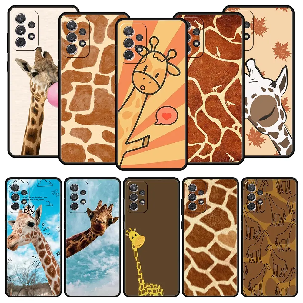 giraffe illustration Phone Case for Samsung A51 A71 A21S A12 A11 A15 A25 A31 A41 A23 A33 A53 A73 A03S A05S A13 5G A35 A55 Cover