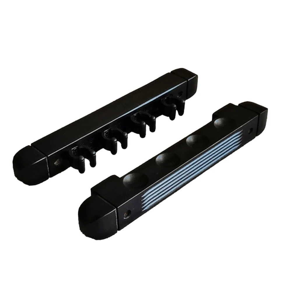 1 Pair Billiard Cue Holder Wall Hanging Fishing Rod Holders 4-Slot Stick Holder Clips For Snooker Billiard Game Sports Accessory