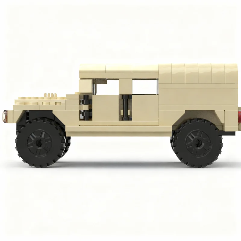 148 peças de Blocos de Montar MOC Modelo HMMWV Modificado, Presente de Natal, Brinquedos Criativos DIY, Ideia de Montagem, Tijolo Educacional