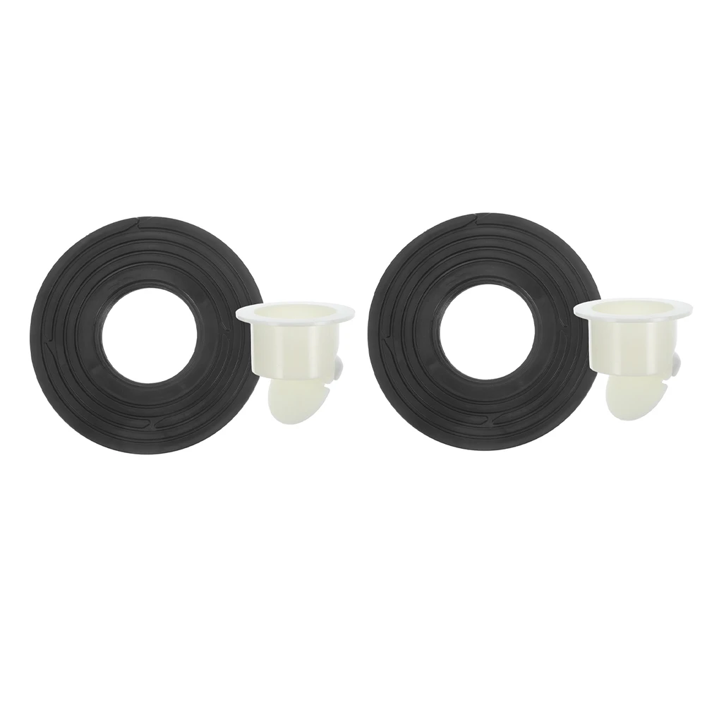 

2pcs Black Large Round Cover Anti-clogging Deodorant Floor Drain Core Bathroom Hair Catcher Shower Sewer Backflow Preventer