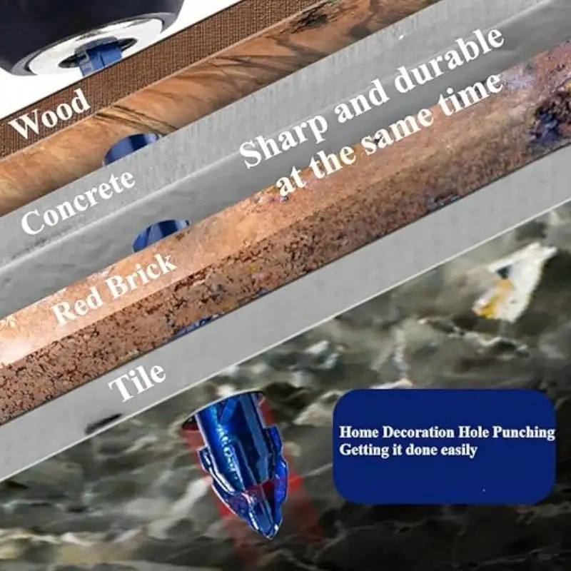 Alta Dureza Excêntrico Broca, Perfuração De Precisão, 6mm, 8mm, 10mm, 12mm, 14mm, telha de vidro, perfuração cerâmica, Rock Slab Drill Bit, Corte