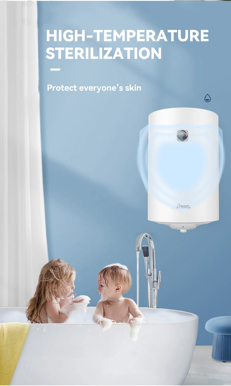 Wifi Smart Control Digital Display Horizontal Boiler Geyser Chauffe Eau Electrique Storage Electric Water Heater