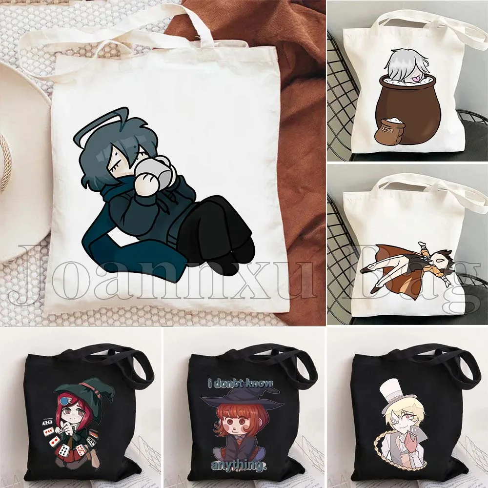 

Cute Anime Bungou Stray Dogs Kenji Naomi Ranpo Dazai Chuuya Bunny Himiko Gifts Canvas Printed Tote Bag Shopper Casual Handbags