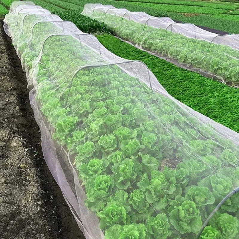

60 Mesh Cuttable Polyethylene Garden Insect Net, Yard Greenhouse Vegetable Plants Bug Barrier Protection, Free Sample Available