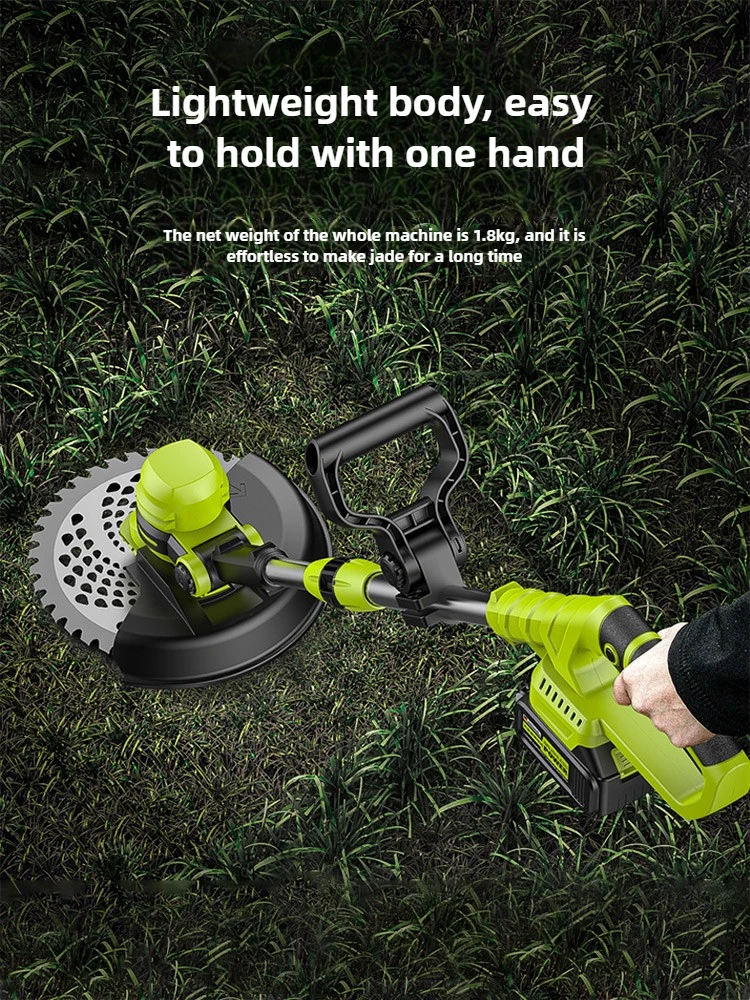 Electric lithium battery lawn mower rechargeable household small weeding artifact