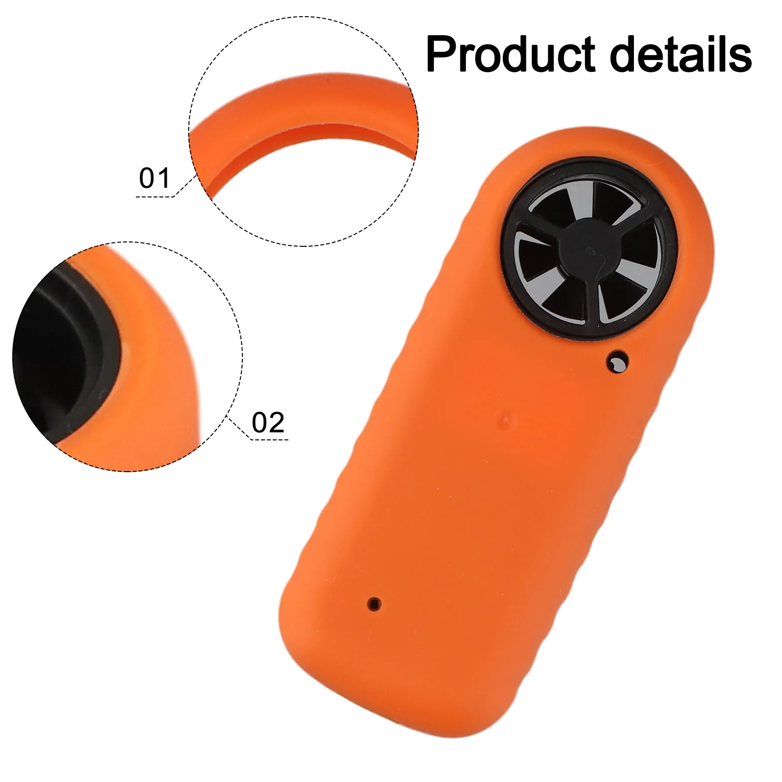 

Anemometer Handheld, Light Weight Digital Wind Speed Meter Vane Anemometer For Test Measurement Tool Accessory