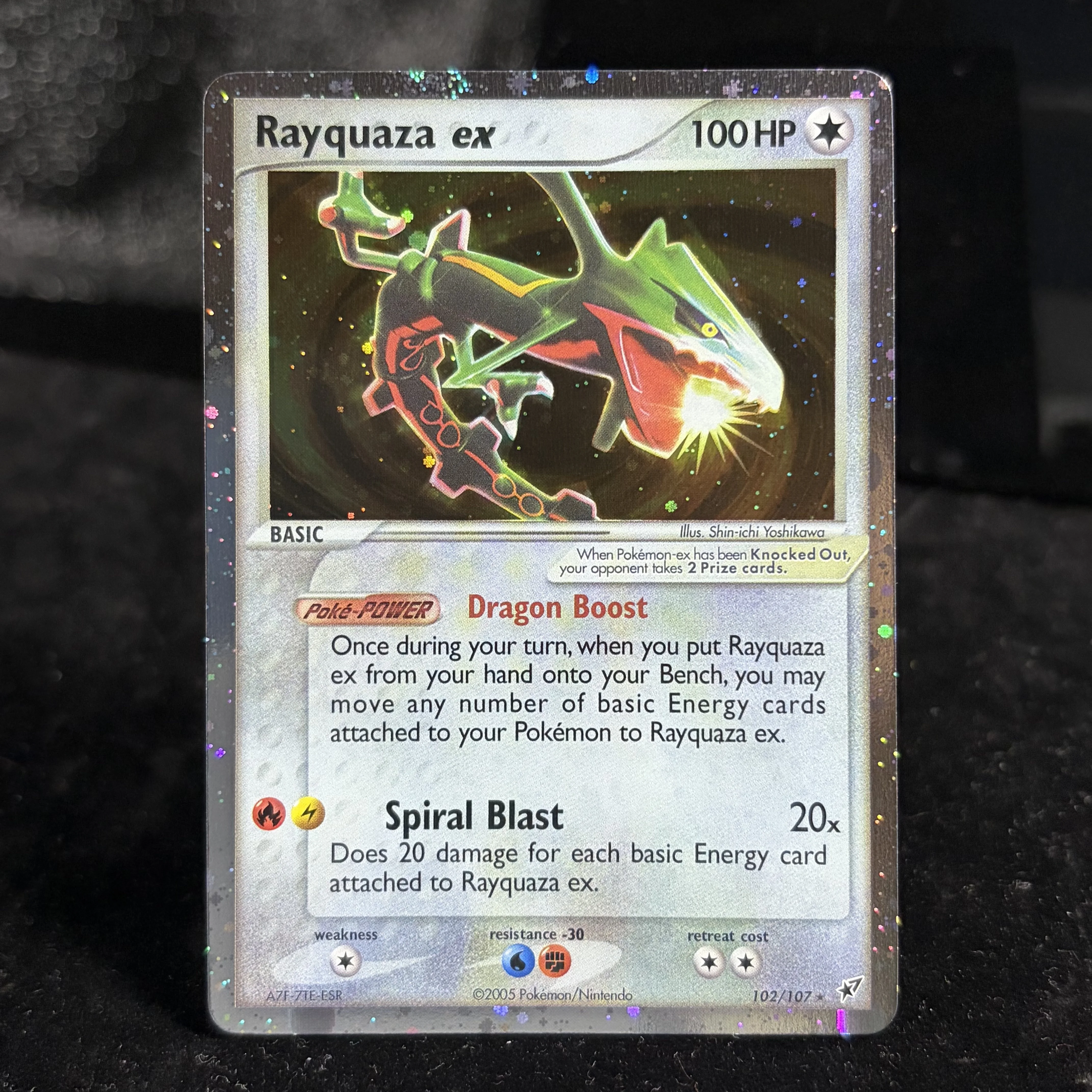 PKM Neue FOIL-Kartensammlung Deoxys(DX) & Dragon(DR) Serie Rayquaza/Latias/Latios/Raikou/Manectric Ptcg Proxy-Karte Geschenke Spielzeug – Detail 6