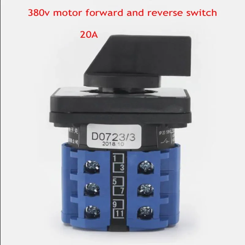 LW26-20/3 380V Motor Forward And Reverse Universal Transfer Switch Three-phase Motor Commutation Reversible Reverse 20A