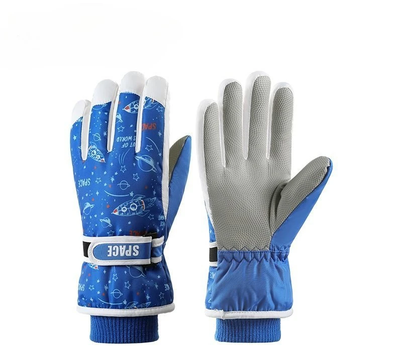 أطفال شتاء دافئ يندبروف الطقس البارد في الهواء الطلق قفازات رياضية للبنين بنات الصوف قفازات الثلج قفازات التزلج الصبي الشتاء قفاز #3