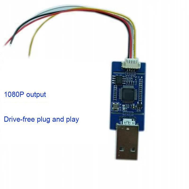 T82C Hot Sale-3X CVBS To Capture Analog Signal To Digital Camera Module CVBS To Odule UVC Free Drive For Android(USB)