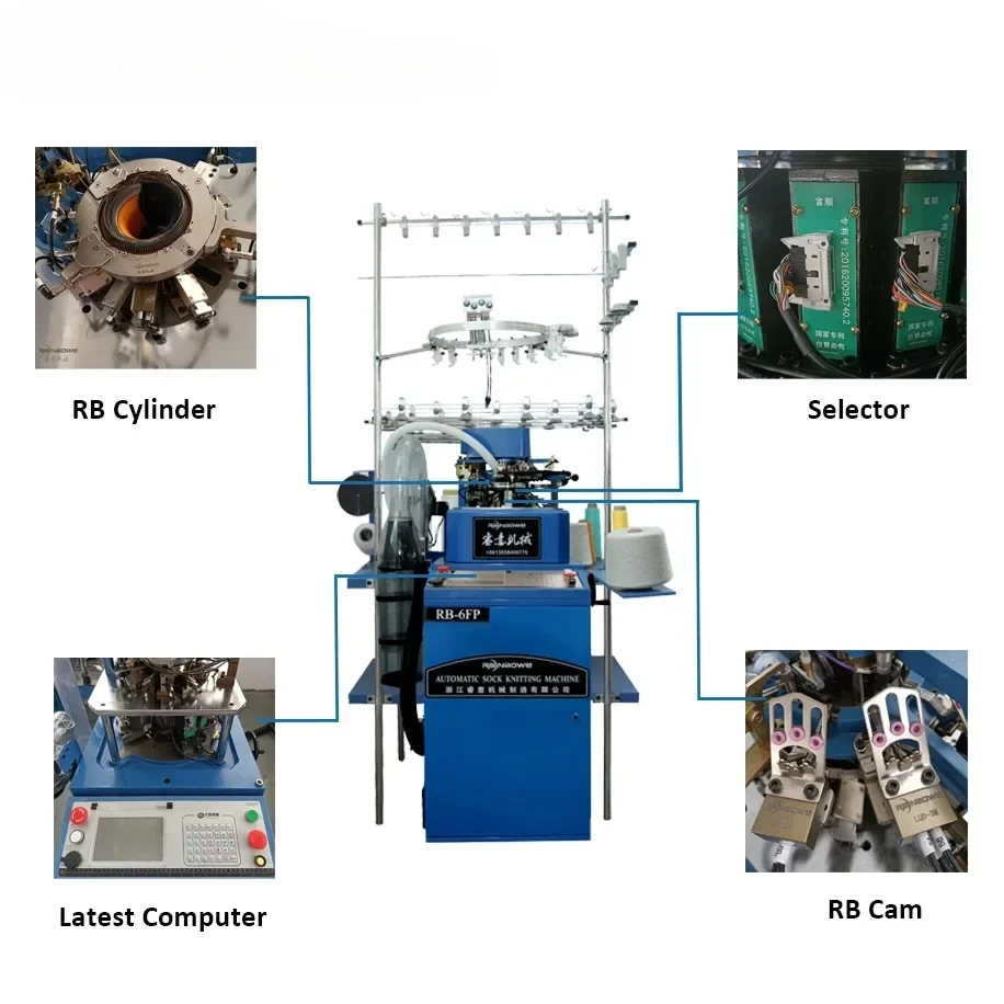 ماكينة صنع الجوارب عالية السرعة الصينية ماكينة حياكة الجورب الأوتوماتيكية لخياطة الجوارب #2