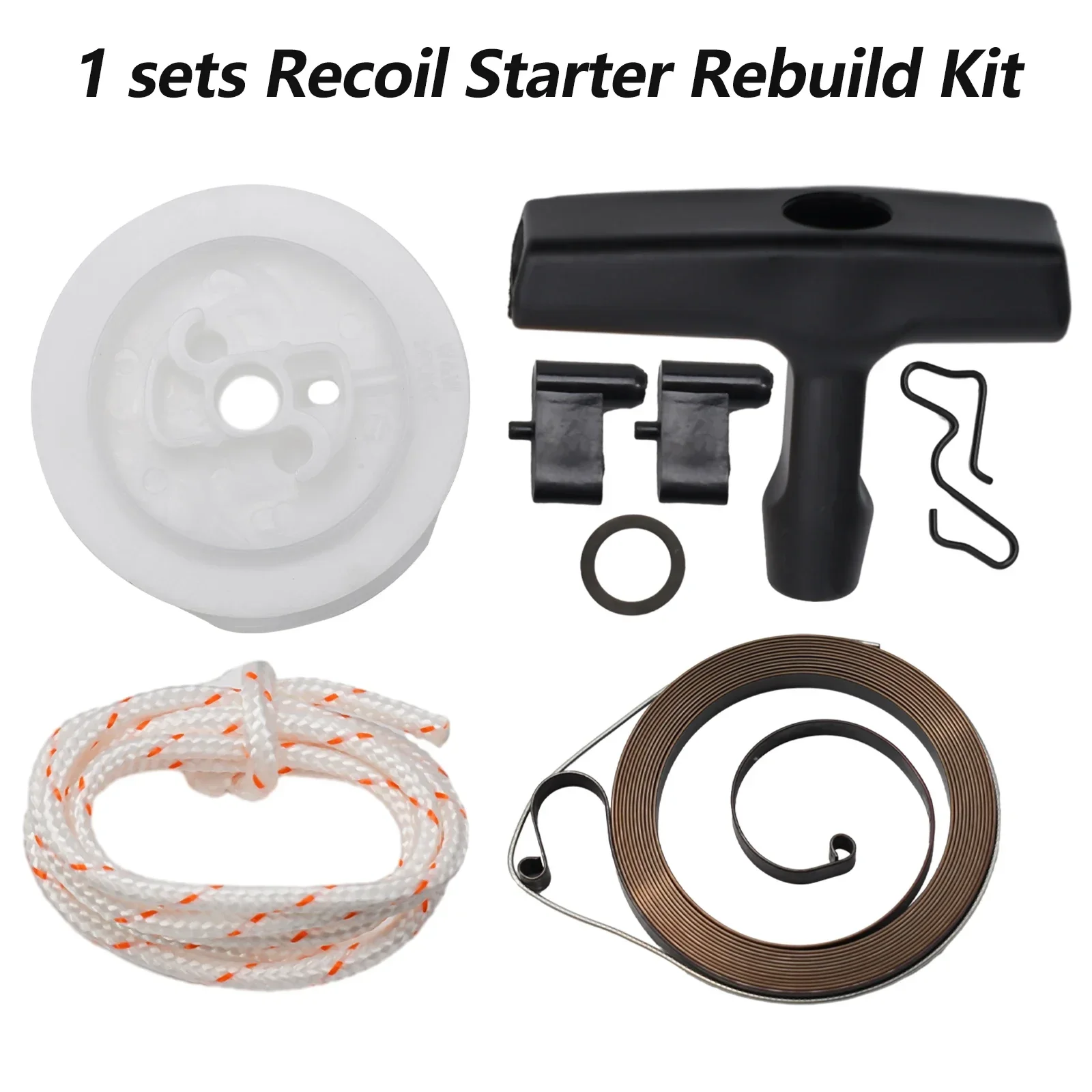 Recoil Rewind Spring Starter Pulley Handle Rope Pawl Recoil Starter Kits Set For Stihl 034 036 044 MS340 360 361 Series Chainsaw