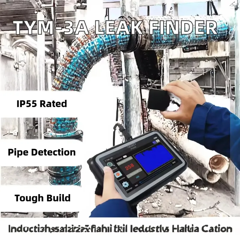 For TYM-3A Household Pipeline Underground Water Leak Detector Industrial Tester with IP55 Protection 95% Accuracy
