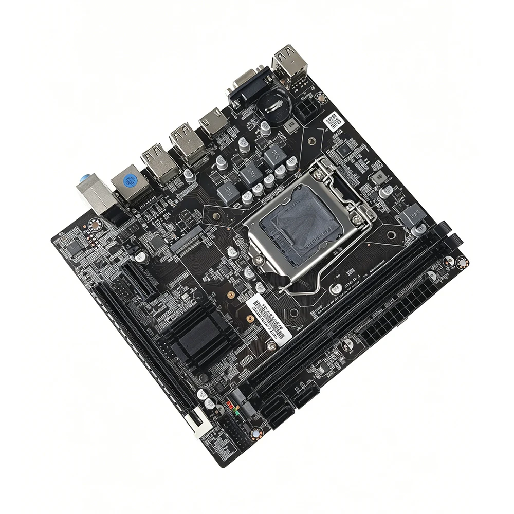 KONALET H61 Motherboard LGA 1155 DDR3 Dual Channel 2 DIMM Desktop Mainboard Support NVMe M.2 SSD Intel I3 I5 I7 CPU VGA HDMI view 3