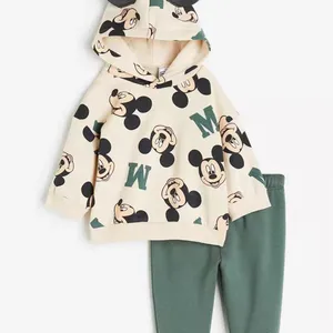 Mit Kapuze -Tops für Jungen und Mädchen, Mickey und Minnie -Cartoon, lässige Fantasie und Mode, Mode und Mode, neuer Herbst 8 Hauptverkäufe Mickey Clothing Girl - №7