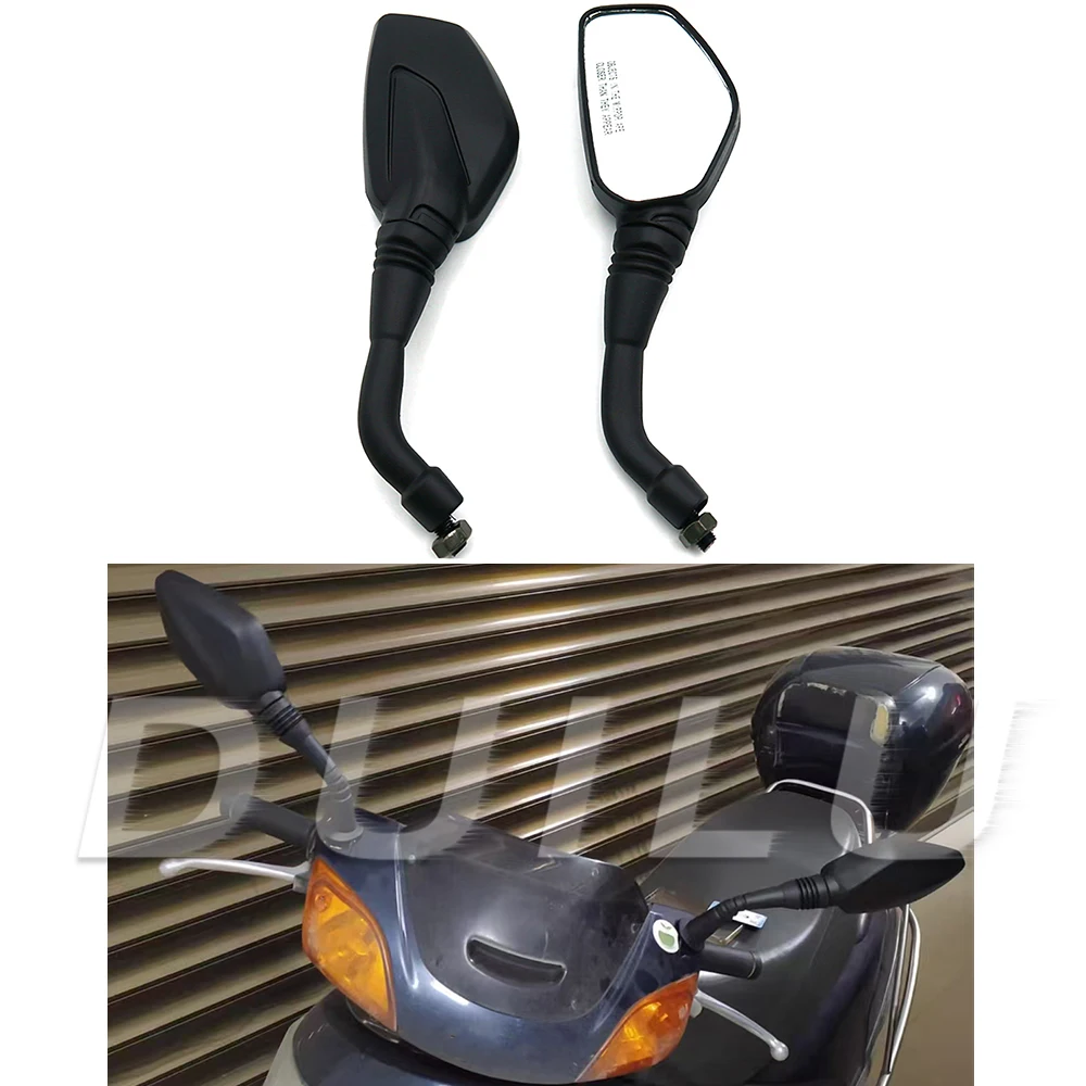 Espejos Retrovisores Universales para Motocicleta, Espejos Laterales Negros para Yamaha Aerox 50 155 bws 100 125 Vino Jog BWS Mio Kymco Downtown