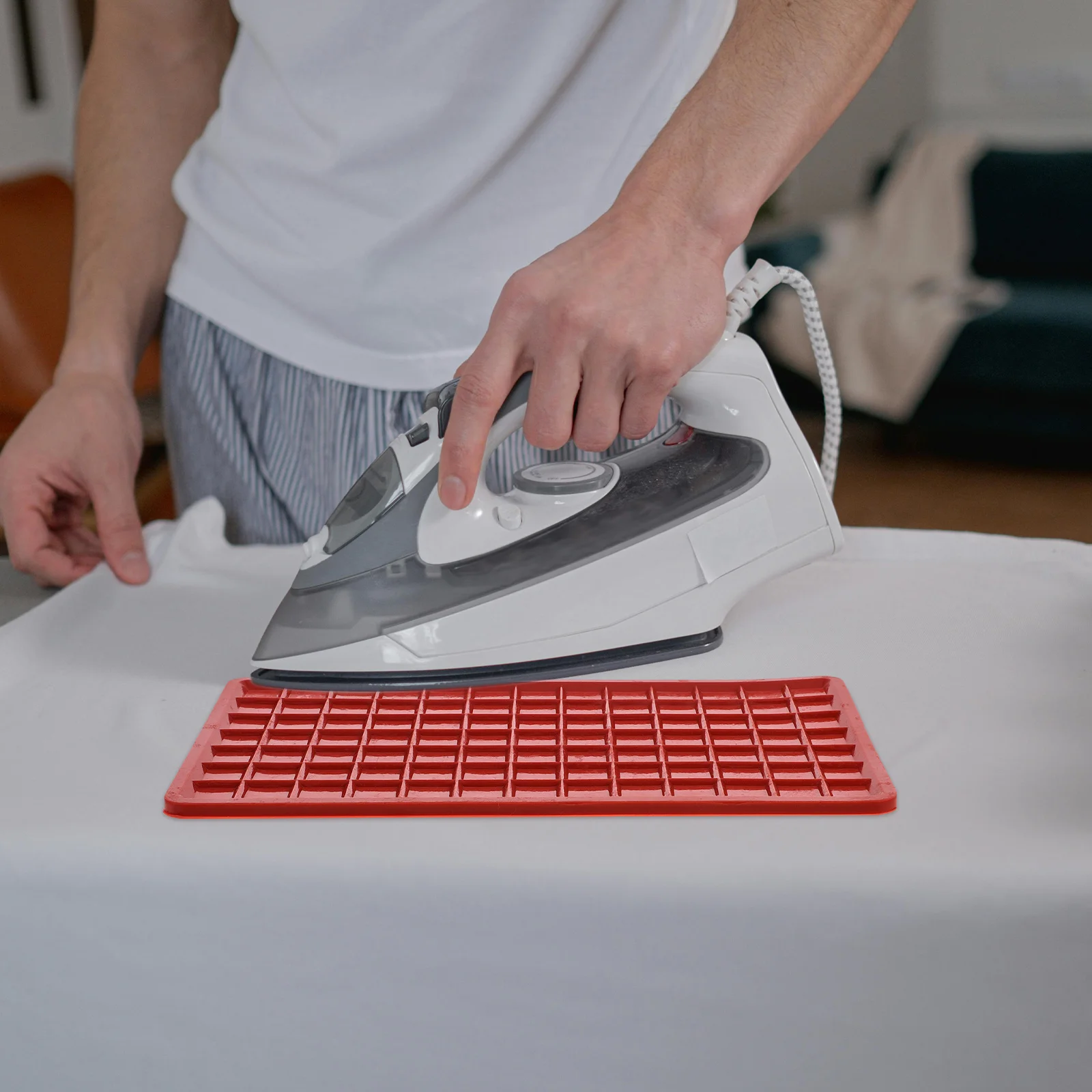 

Heat-Resistant Ironing Pad For Ironing Board Insulated Design Silicone Non-Slip Cushion Iron Rest Mat Household Steam